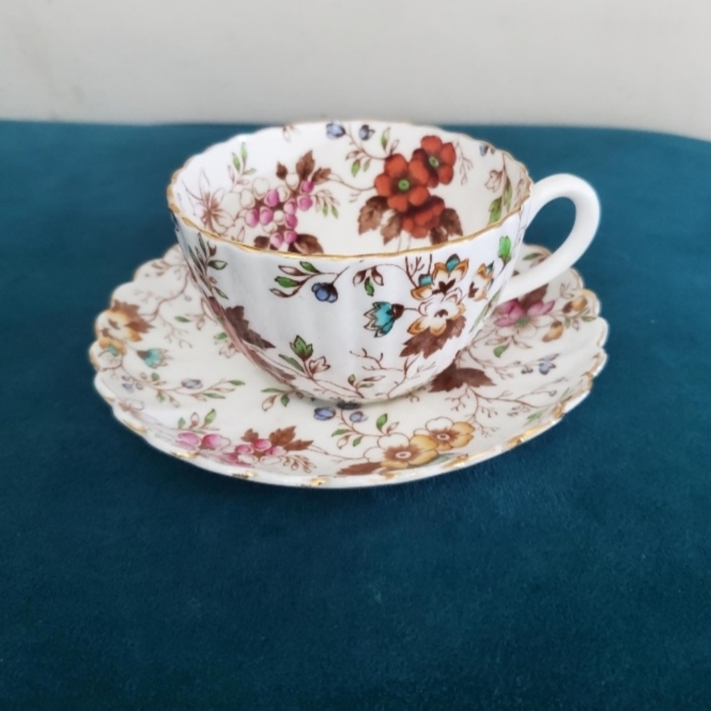Vintage Radfords bone china/tea cup and saucer/The Gatineau/1940s/fenton